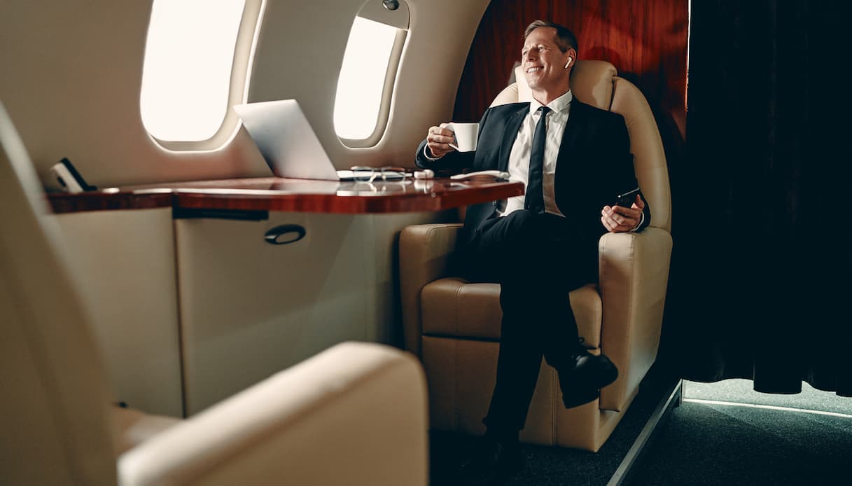 Passeggero in business class