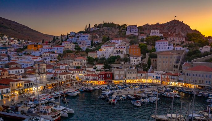 Hydra tramonto