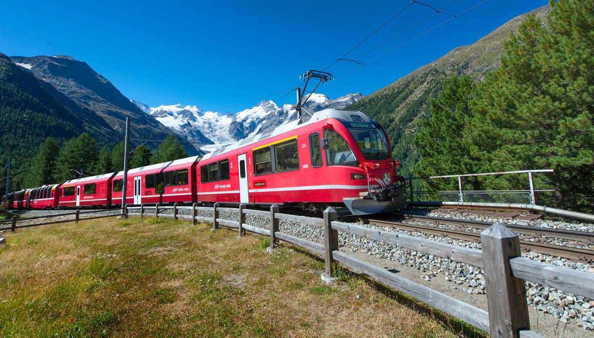 Come arrivare a Poschiavo con il Trenino Rosso del Bernina