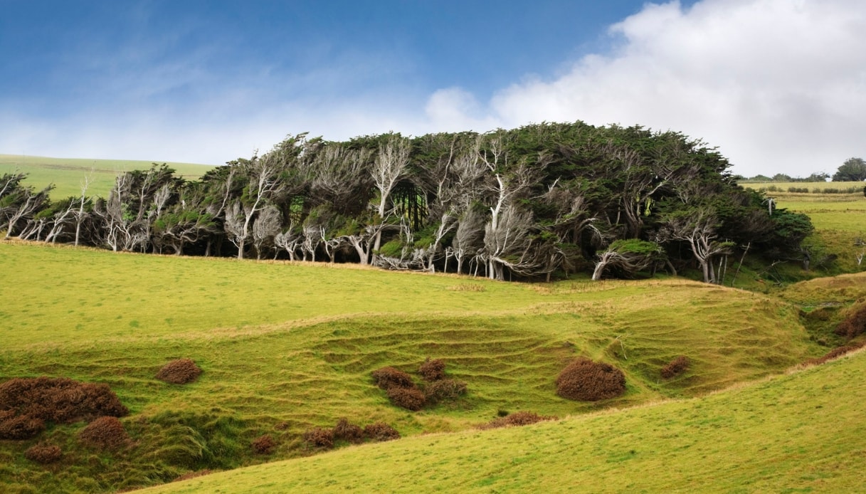 Slope Point, la foresta "aggrovigliata" della Nuova Zelanda
