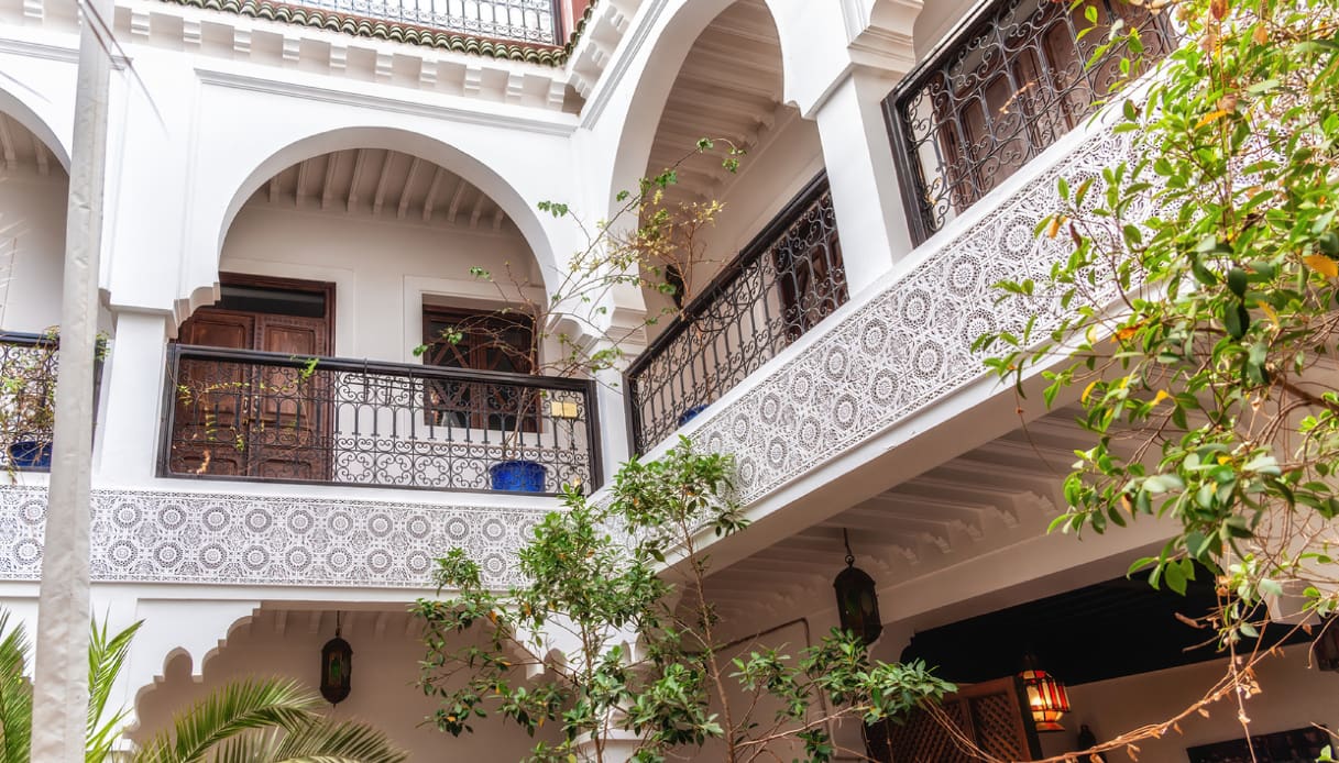 Le decorazioni di un riad in Marocco