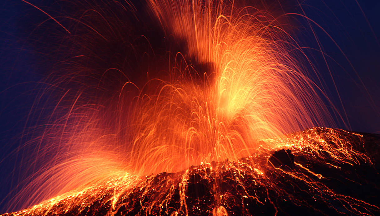 Eruzione del vulcano Stromboli