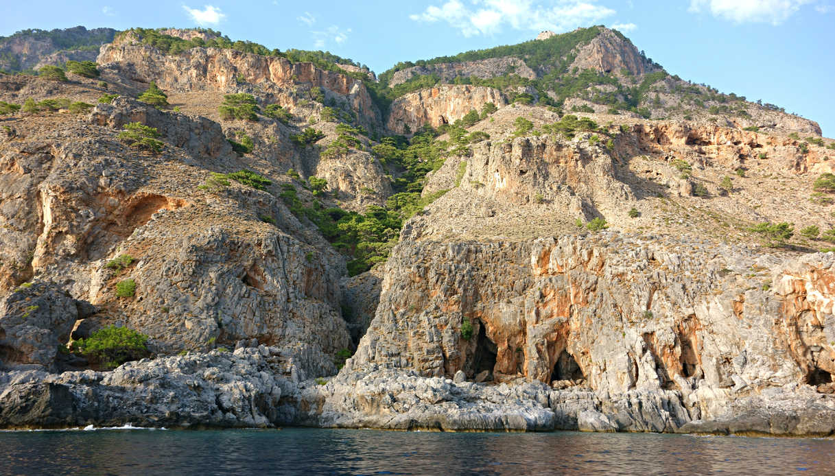 L'isola di Creta vista dal mare