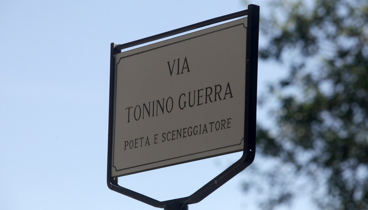 La strada dedicata a Tonino Guerra
