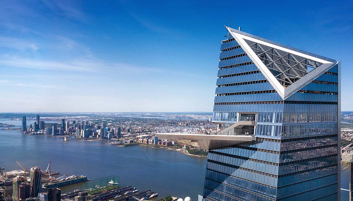 Visita virtuale di Edge, la terrazza panoramica più alta di New York