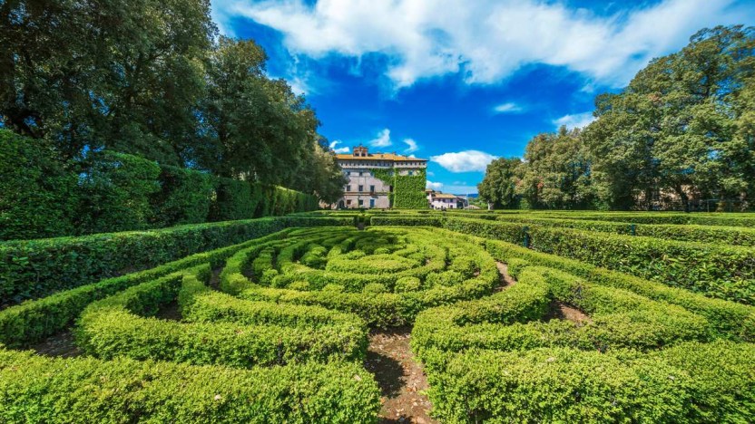 Castello Ruspoli, con un giardino all’italiana da sogno
