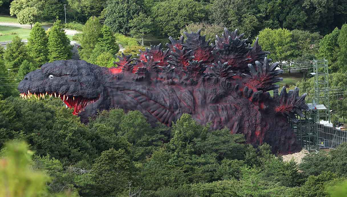Godzilla a grandezza naturale in Giappone