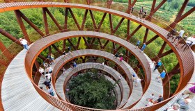 Danimarca: la spettacolare passerella per passeggiare sospesi tra gli alberi