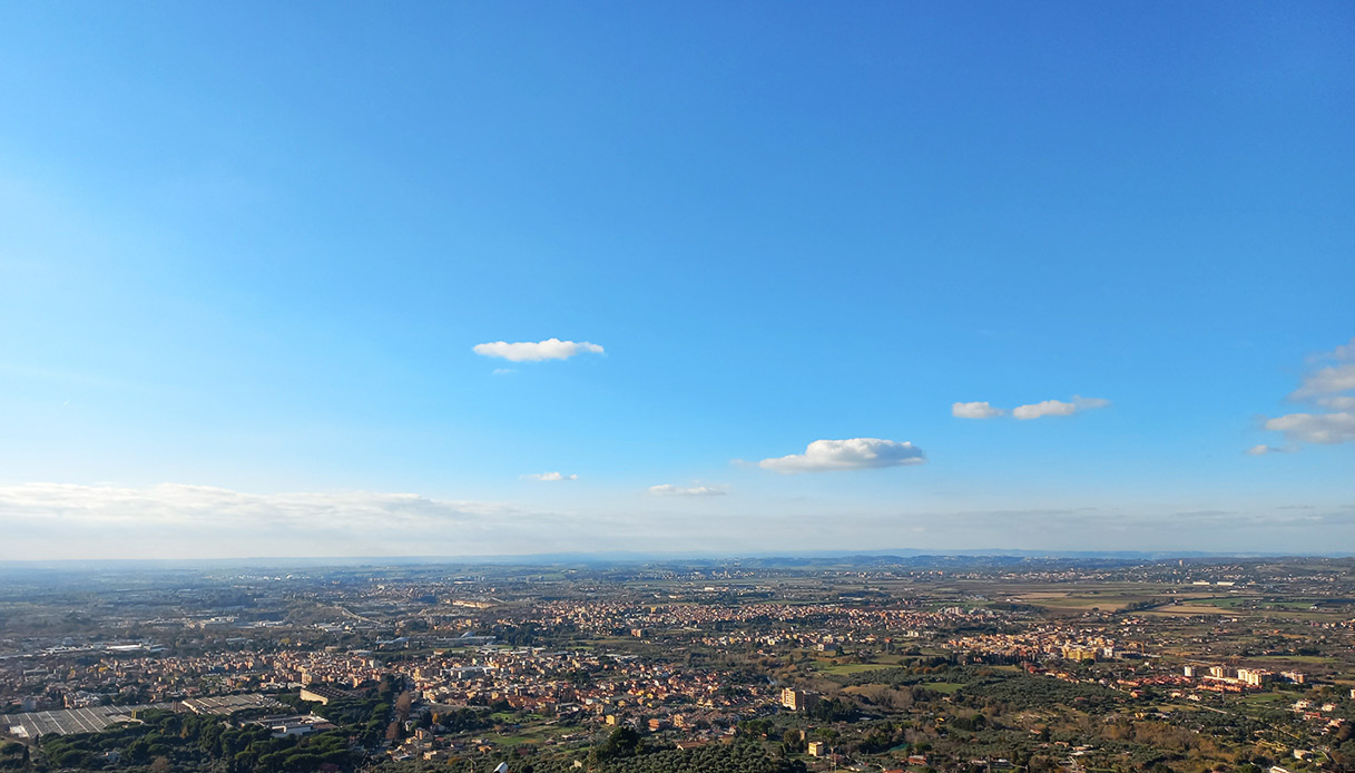Tivoli panorama Roma, vista da Tivoli