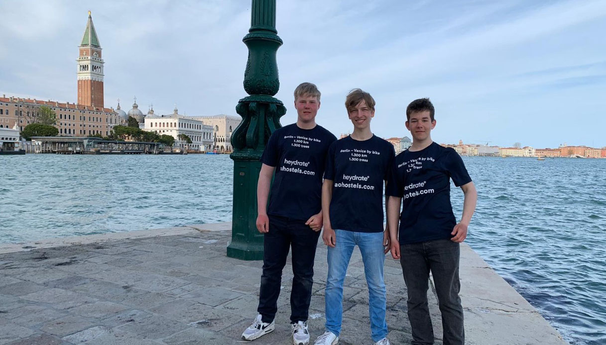 Paul, Oliver, Friedrich a Venezia