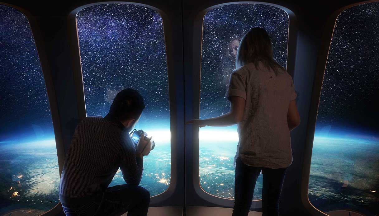 Viaggiare nello spazio a bordo di una mongolfiera