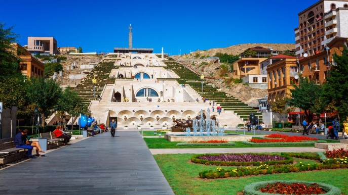 Erevan, i capolavori dell’arte moderna custoditi dentro la Cascata