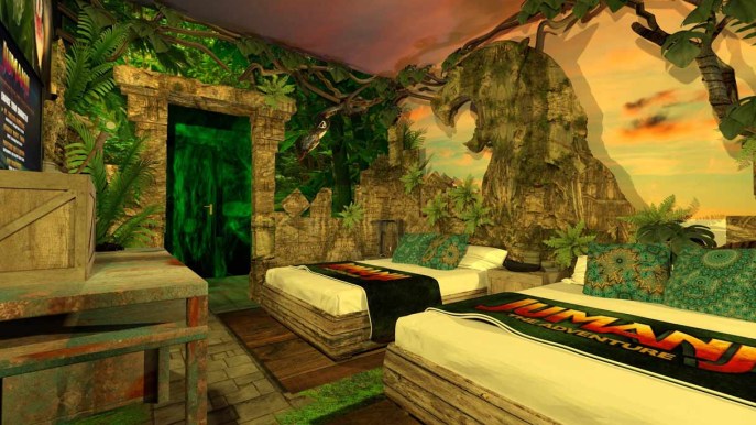 A Gardaland si potrà dormire nelle camere a tema Jumanji