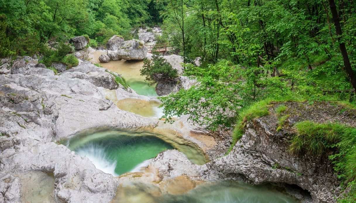 Le piscine naturali dei Cadini del Brenton, nel Parco Nazionale delle Dolomiti Bellunesi