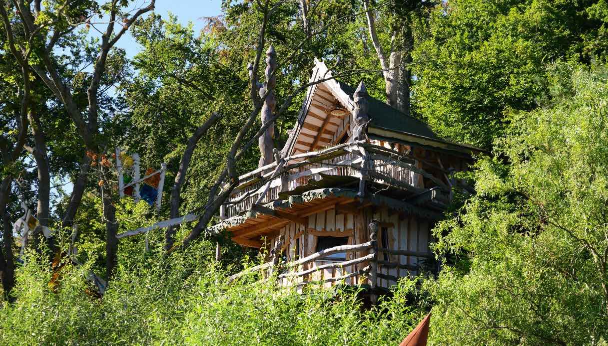 La casa sull'albero del Baumhaushotel Kriebelland