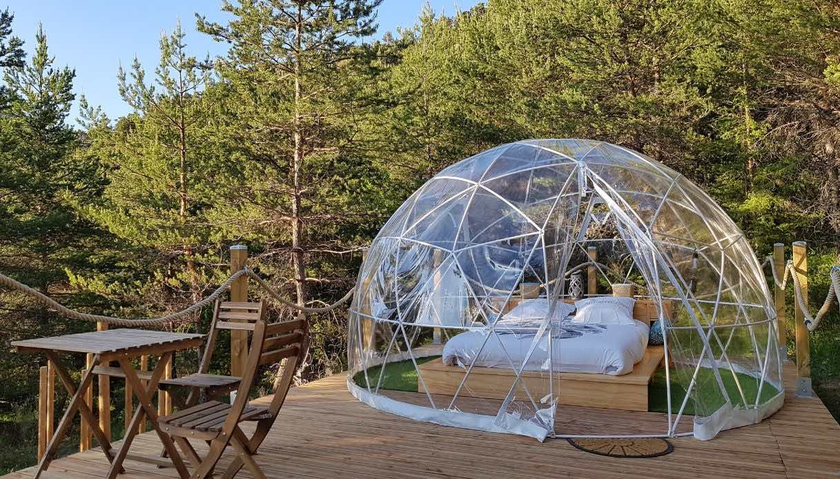 Bubble immersa nel verde, Veynes