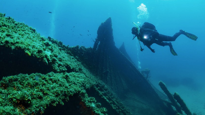 Immersione sul relitto: le immagini sono impressionanti