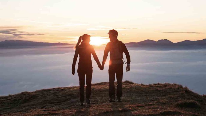 Nel Trentino, al chiaro di luna per San Valentino