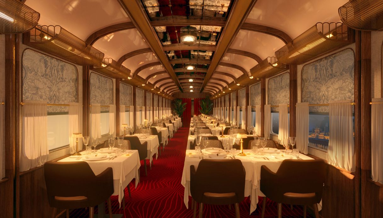 Gli interni dell'hotel ricavato dalla stazione di Canfranc
