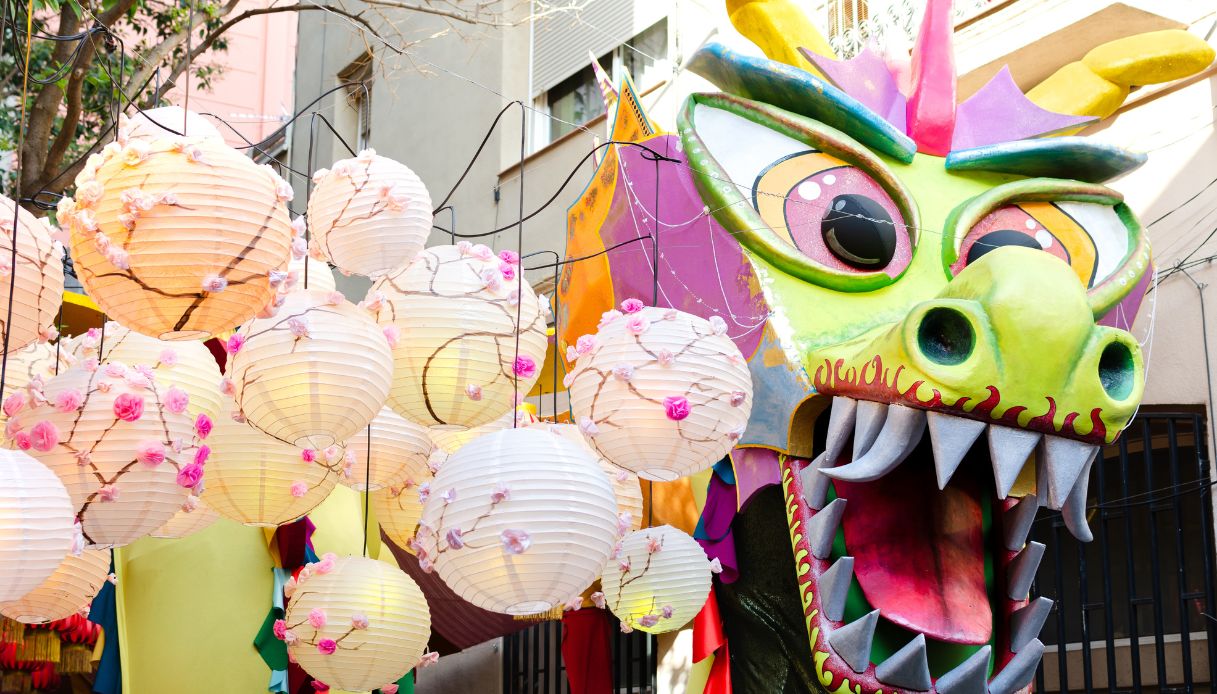 Una decorazione de la Fiesta Major de Gràcia