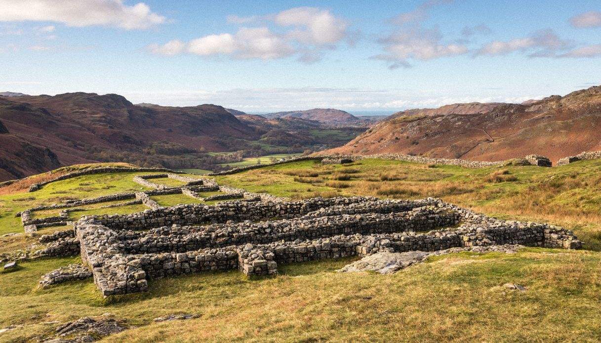 Resti del forte romano a Hardknott Pass