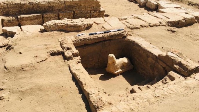 È stata scoperta una sfinge che sorride