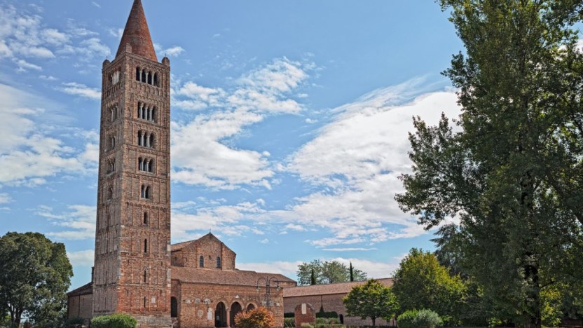 Abbazia di Pomposa: qui passò l’ideatore delle note musicali
