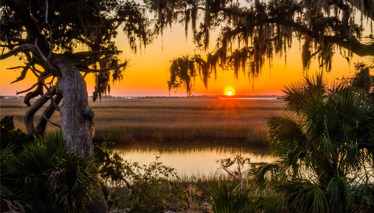 Il tramonto magico a Cumberland Island