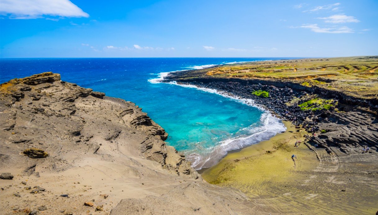 Papakolea Beach, la spiaggia verde dell'isola di Hawaii
