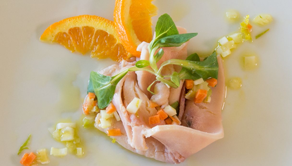 Uno dei piatti di pesce del ristorante Bellavista a Giulianova