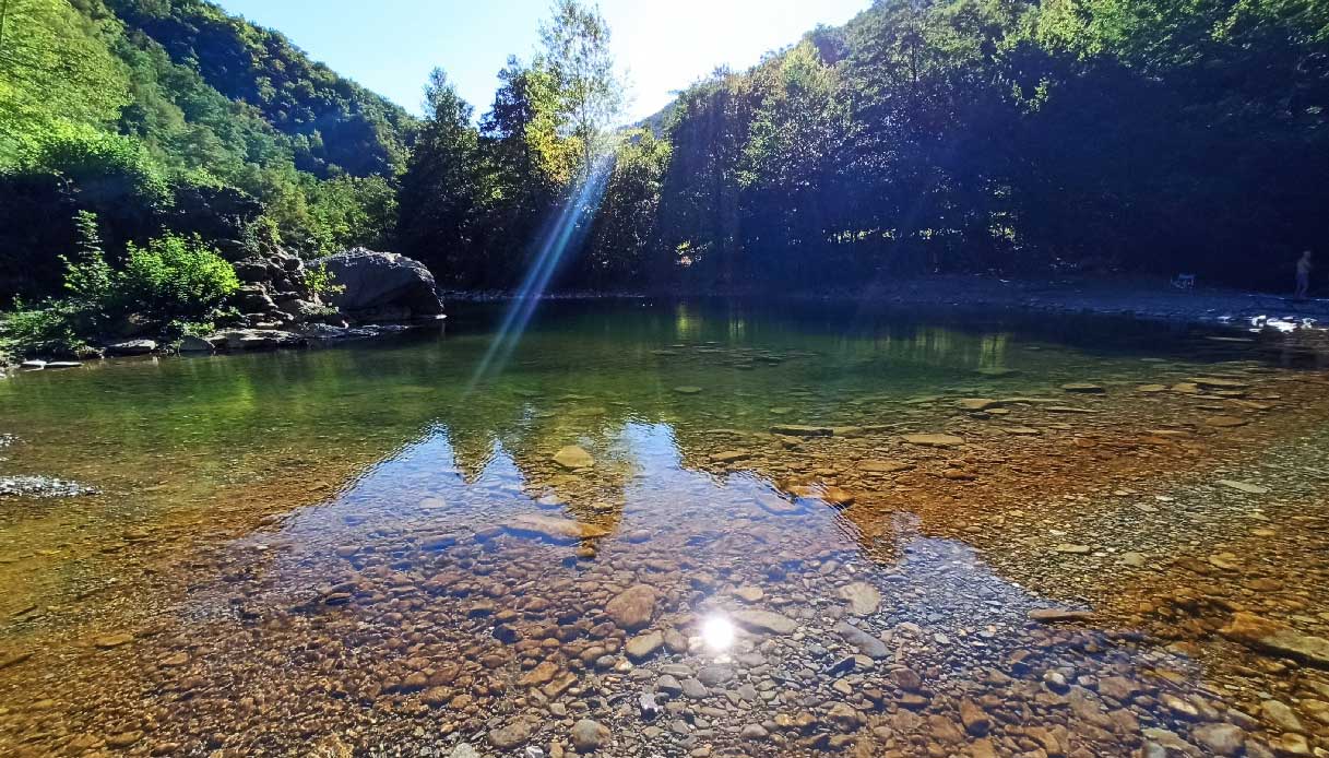 La piscina naturale di Giotto, nell’alta Val di Taro