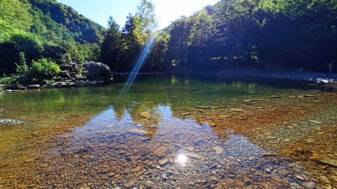 La piscina naturale di Giotto, nell’alta Val di Taro