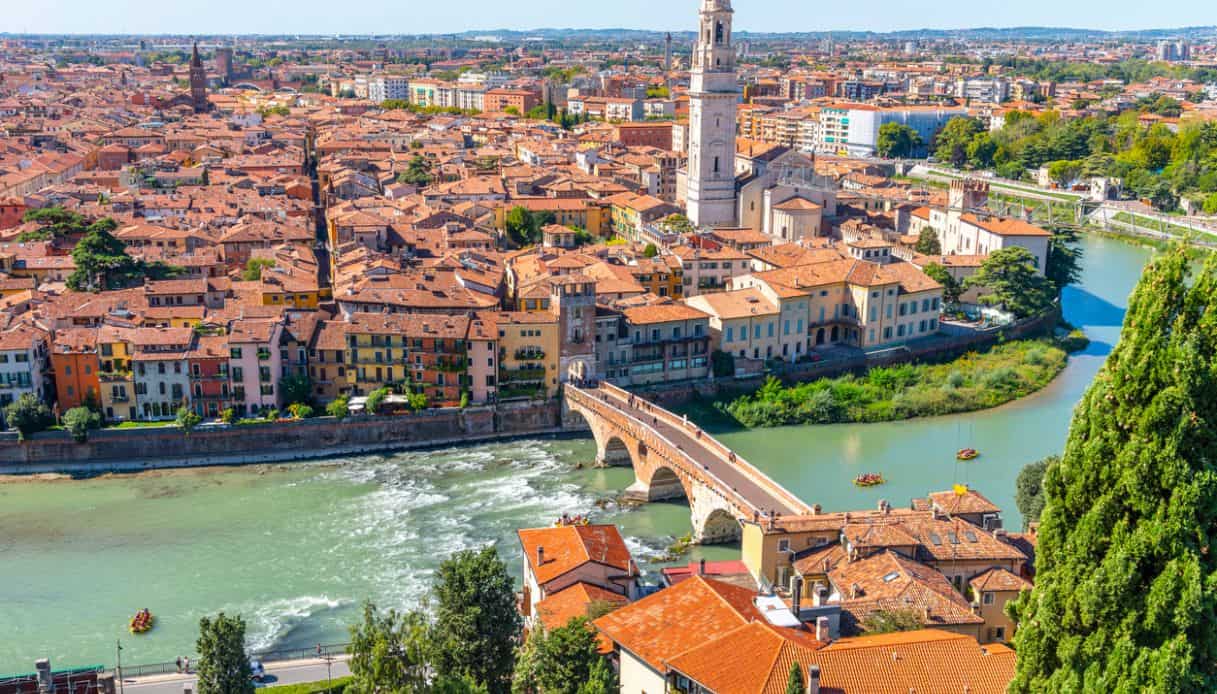verona veduta aerea