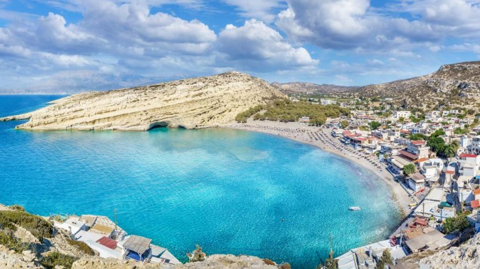 Matala Beach, la spiaggia monumentale della Grecia