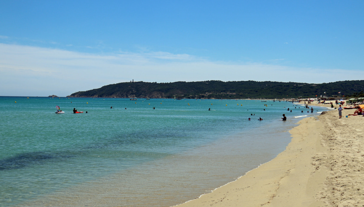 Vicinissima a Saint-Tropez la stupenda spiaggia di Pampelonne
