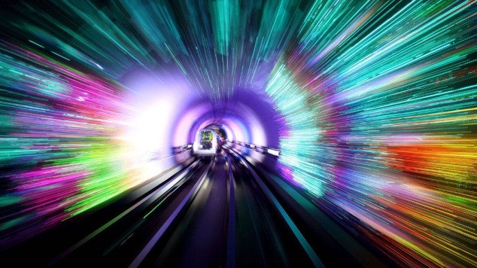 Entrando in questo tunnel puoi fare un viaggio psichedelico in un altro universo