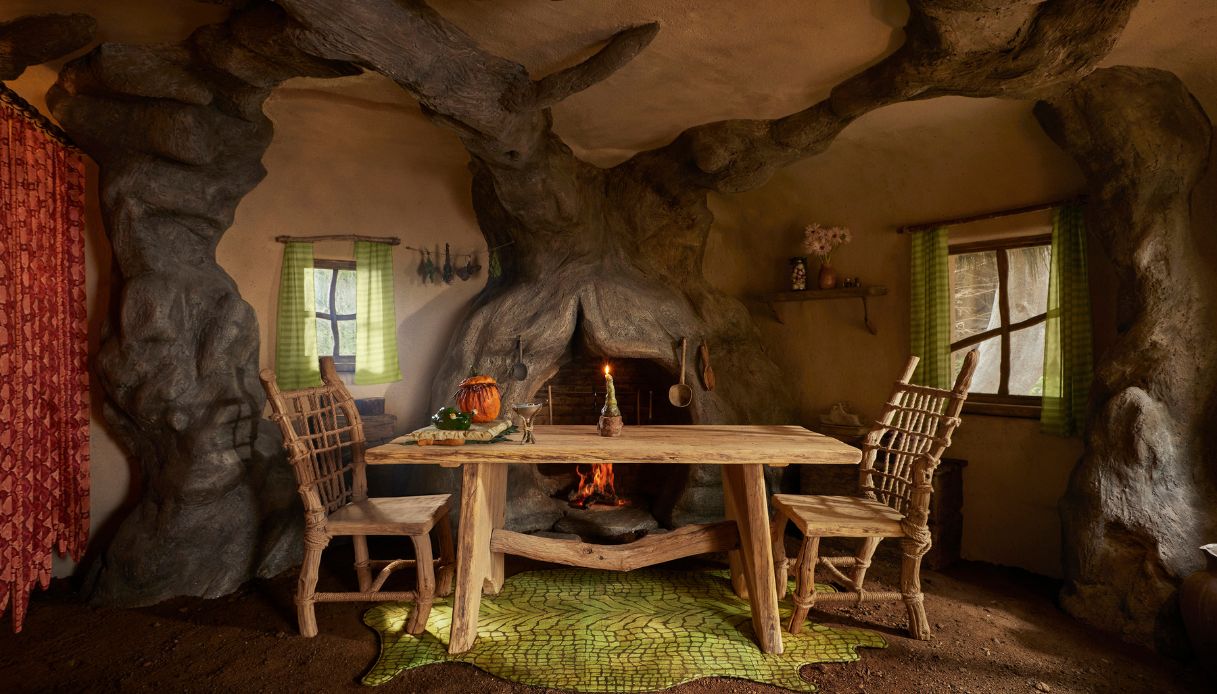 Gli interni della casa di Shrek