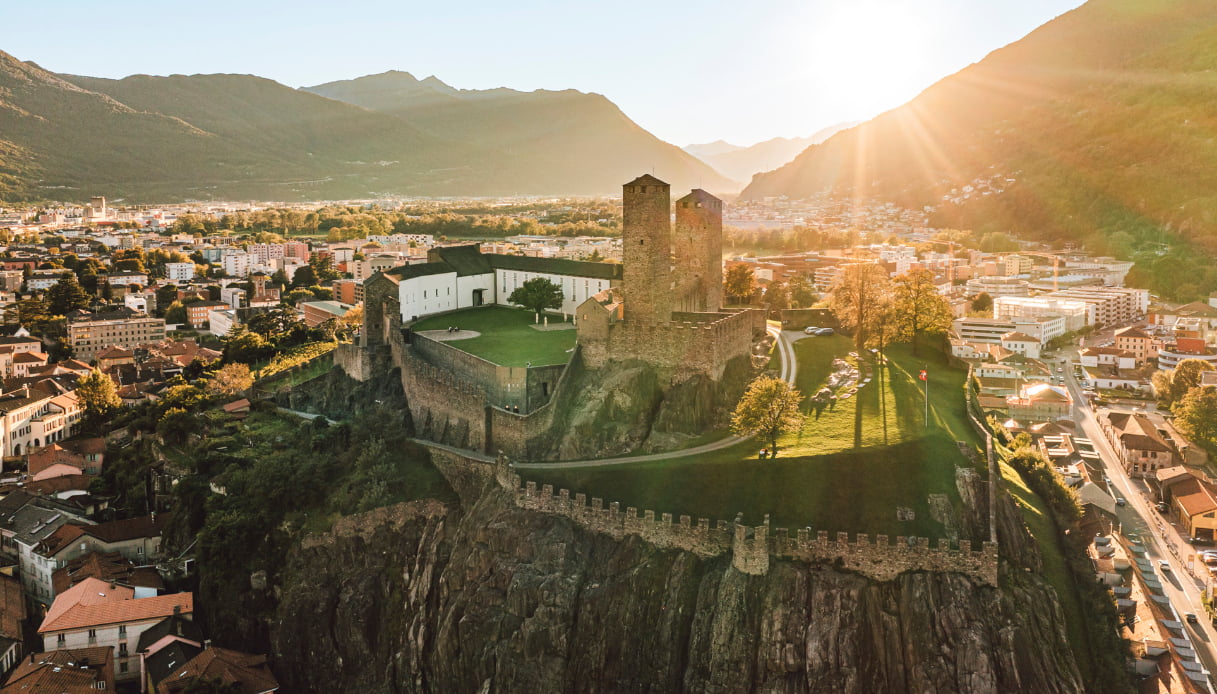 Bellinzona, vista sul Castel Grande