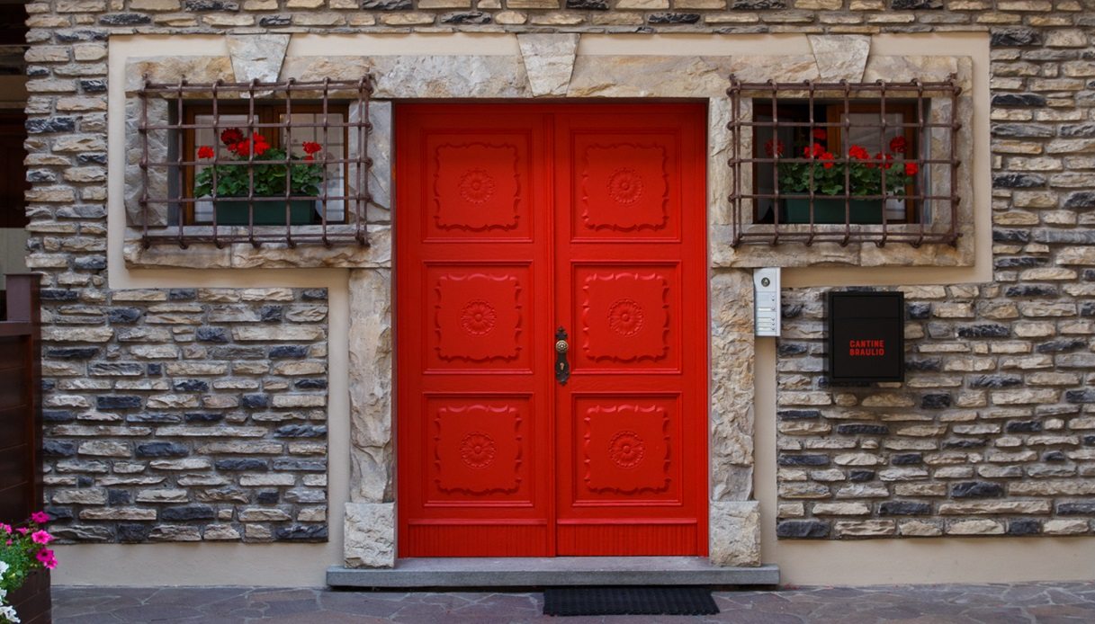 Ingresso di Casa Braulio, Bormio