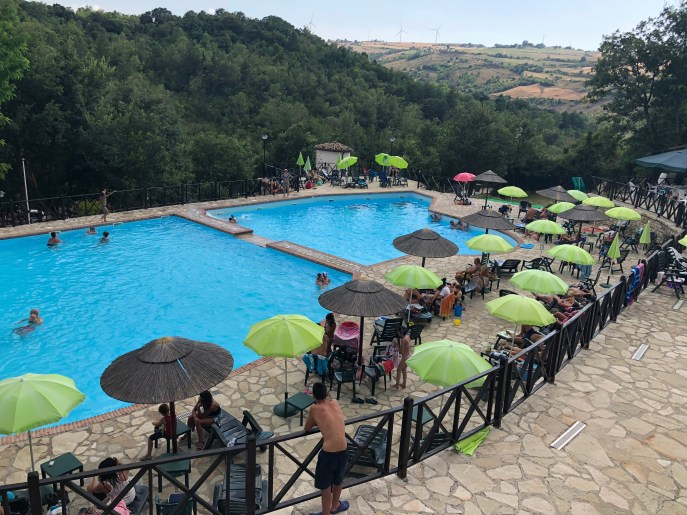Veduta della piscina naturale di Comune Roseto Valfortore