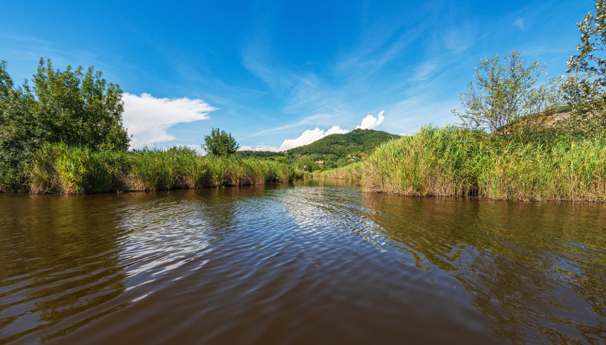 Lago immerso nel Parco Nazionale della Maremma, in Toscana