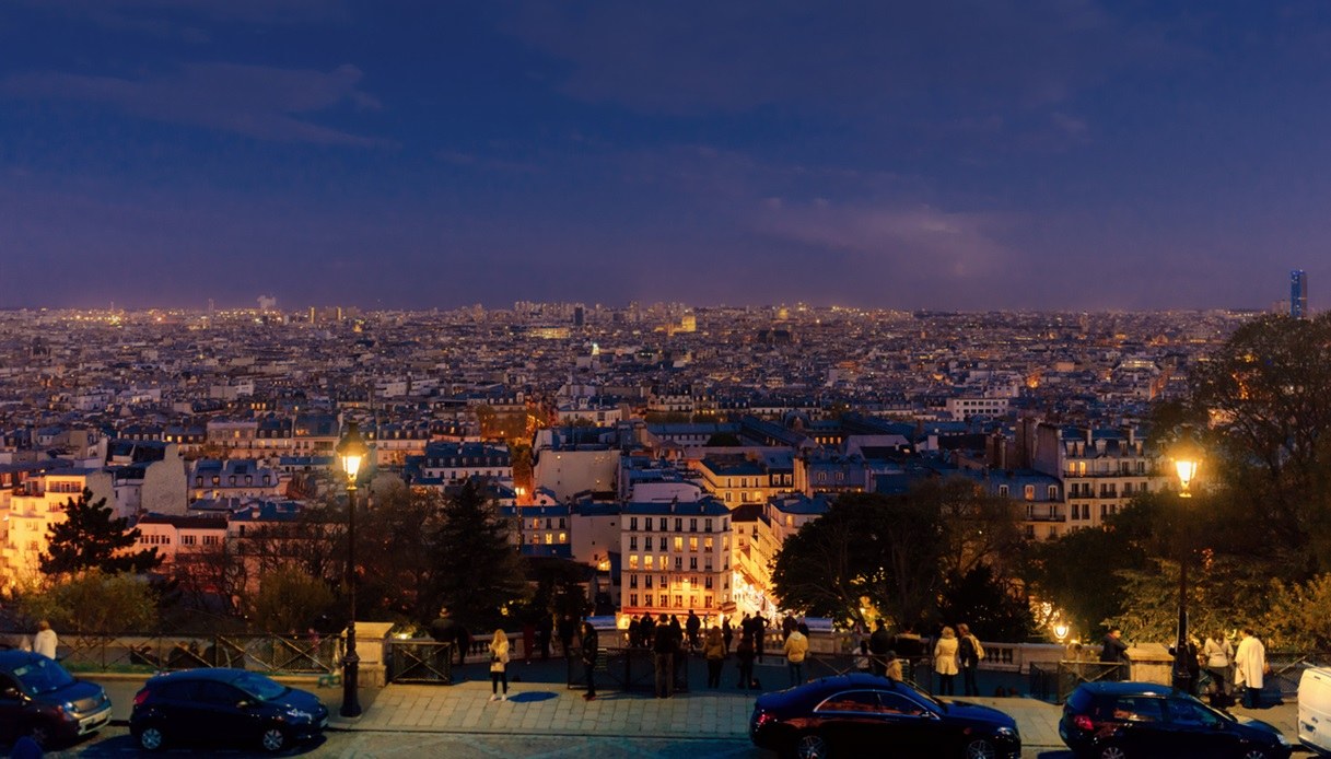 Splendida vista su Parigi da Montmartre