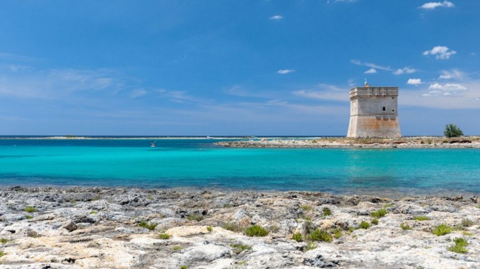 Spiaggia di Torre Chianca, una delle località balneari più apprezzate del Salento